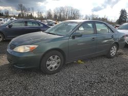 Salvage cars for sale at Portland, OR auction: 2002 Toyota Camry LE