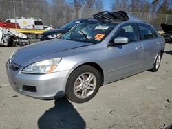 Salvage cars for sale at Waldorf, MD auction: 2007 Honda Accord EX