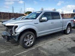 Salvage cars for sale at Wilmington, CA auction: 2015 Ford F150 Supercrew