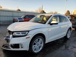 Salvage cars for sale at Littleton, CO auction: 2018 Audi Q5 Premium Plus