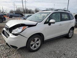 Salvage cars for sale at Columbus, OH auction: 2016 Subaru Forester 2.5I Premium