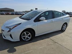 Salvage cars for sale at Wilmer, TX auction: 2017 Toyota Prius