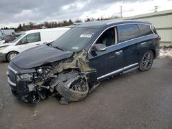 Salvage cars for sale at Pennsburg, PA auction: 2016 Infiniti QX60