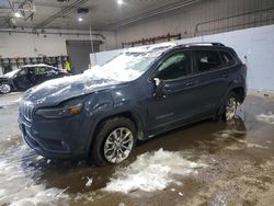 Salvage cars for sale at Candia, NH auction: 2021 Jeep Cherokee Latitude LUX