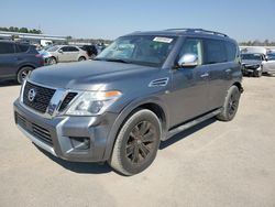 Salvage cars for sale at Harleyville, SC auction: 2017 Nissan Armada Platinum