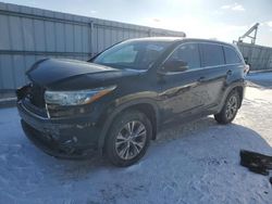 Toyota Highlander Vehiculos salvage en venta: 2015 Toyota Highlander LE