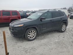 Salvage cars for sale at Wayland, MI auction: 2015 Jeep Cherokee Limited