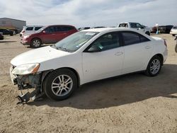 Pontiac salvage cars for sale: 2006 Pontiac G6 SE1