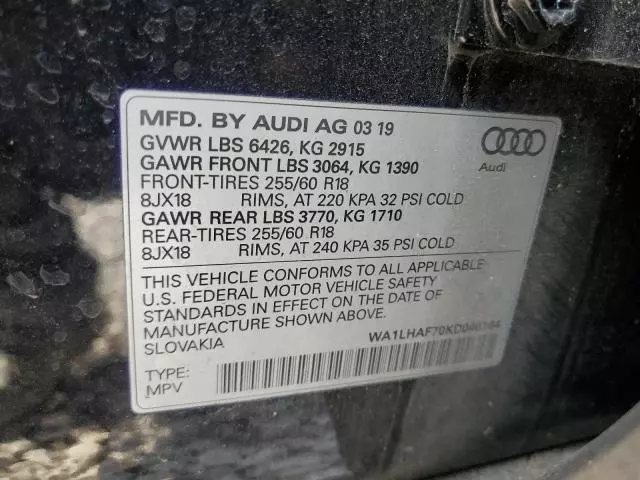 2019 Audi Q7 Premium Plus