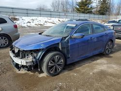 Salvage cars for sale at Davison, MI auction: 2018 Honda Civic EX