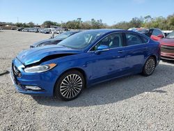 Salvage cars for sale at Riverview, FL auction: 2017 Ford Fusion SE