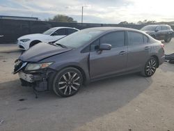 Salvage cars for sale at Orlando, FL auction: 2014 Honda Civic EXL