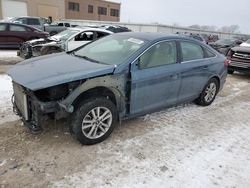 Salvage cars for sale at Kansas City, KS auction: 2015 Hyundai Sonata SE