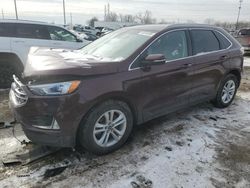 Salvage cars for sale at Woodhaven, MI auction: 2020 Ford Edge SEL