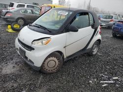 Salvage cars for sale at Portland, OR auction: 2009 Smart Fortwo Pure