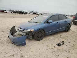 Salvage cars for sale at San Antonio, TX auction: 2009 Honda Civic LX