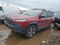 Jeep salvage cars for sale: 2014 Jeep Cherokee Trailhawk