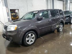 Salvage cars for sale at Ham Lake, MN auction: 2013 Honda Pilot EXL