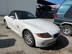 BMW salvage cars for sale: 2004 BMW Z4 2.5