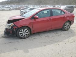 Salvage cars for sale at Hurricane, WV auction: 2016 Toyota Corolla L