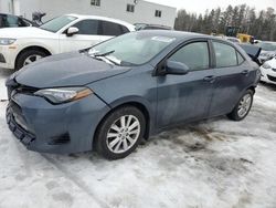 Salvage cars for sale from Copart Cookstown, ON: 2017 Toyota Corolla L