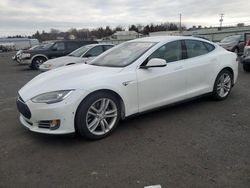 Salvage cars for sale at Pennsburg, PA auction: 2016 Tesla Model S