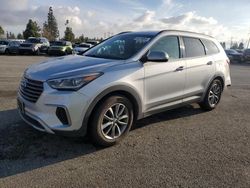 Salvage cars for sale at Rancho Cucamonga, CA auction: 2017 Hyundai Santa FE SE