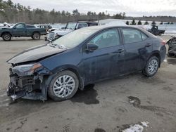 Salvage cars for sale at Windham, ME auction: 2017 Toyota Corolla L