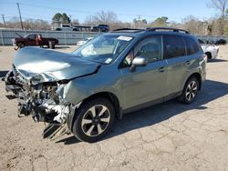 Salvage cars for sale at Shreveport, LA auction: 2018 Subaru Forester 2.5I Premium