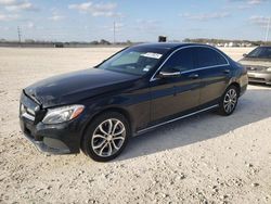 Salvage cars for sale at New Braunfels, TX auction: 2015 Mercedes-Benz C 300 4matic