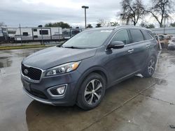 Salvage cars for sale at Sacramento, CA auction: 2017 KIA Sorento EX