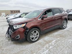 Salvage cars for sale at Kansas City, KS auction: 2016 Ford Edge Titanium