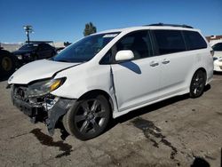 Toyota Sienna Sport salvage cars for sale: 2015 Toyota Sienna Sport