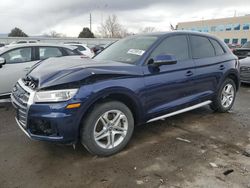 Salvage cars for sale at Littleton, CO auction: 2018 Audi Q5 Premium