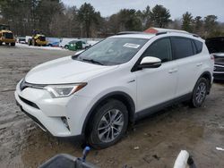 Salvage cars for sale at Mendon, MA auction: 2017 Toyota Rav4 HV LE