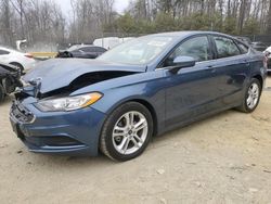 Salvage cars for sale at Waldorf, MD auction: 2018 Ford Fusion SE