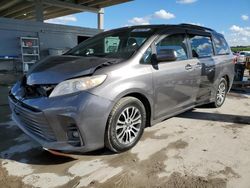 Salvage cars for sale at West Palm Beach, FL auction: 2020 Toyota Sienna XLE