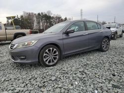 Salvage cars for sale at Mebane, NC auction: 2015 Honda Accord Sport