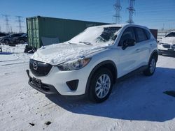 Salvage cars for sale at Elgin, IL auction: 2014 Mazda CX-5 Sport