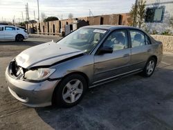 Salvage cars for sale at Wilmington, CA auction: 2005 Honda Civic EX