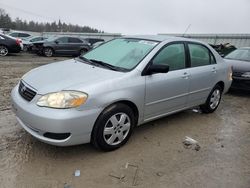 Salvage cars for sale at Franklin, WI auction: 2005 Toyota Corolla CE