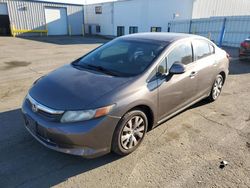 Salvage cars for sale at Vallejo, CA auction: 2012 Honda Civic LX