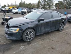 Salvage cars for sale at Denver, CO auction: 2014 Volkswagen Jetta Base