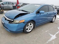 Salvage cars for sale at Grand Prairie, TX auction: 2007 Honda Civic EX