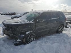 Salvage cars for sale at Davison, MI auction: 2017 Ford Explorer Sport