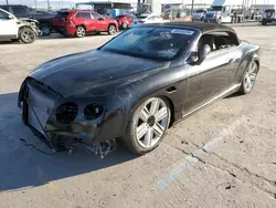 Salvage cars for sale at Los Angeles, CA auction: 2016 Bentley Continental GTC V8