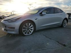 Salvage cars for sale at Sun Valley, CA auction: 2018 Tesla Model 3