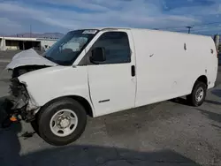 Salvage cars for sale from Copart Sun Valley, CA: 2005 Chevrolet Express G3500