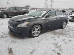 Salvage cars for sale at Elgin, IL auction: 2011 Nissan Maxima S