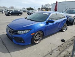 Salvage cars for sale at Sacramento, CA auction: 2018 Honda Civic SI